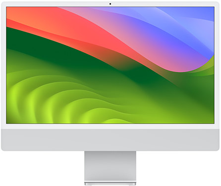 iMac 24 (M1, 2 порта, 2021) Серебристый