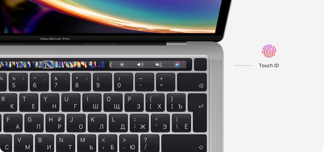 Touch ID в клавиатуре MacBook Pro 13
