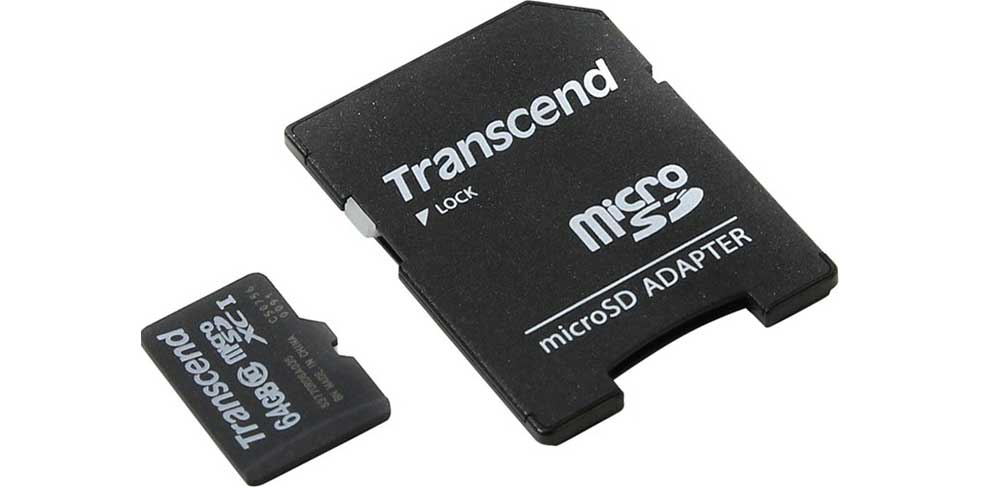 Карта памяти Transcend Premium micro SDXC, 64 Гб, Class 10, с адаптером-описание