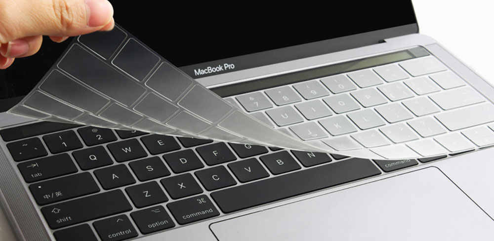 Накладка-на-клавиатуру-Wiwu-Keyboard-Protector-USA-для-MacBook-Pro-13-16-(2020),-силикон,-US-раскладка,-прозрачный