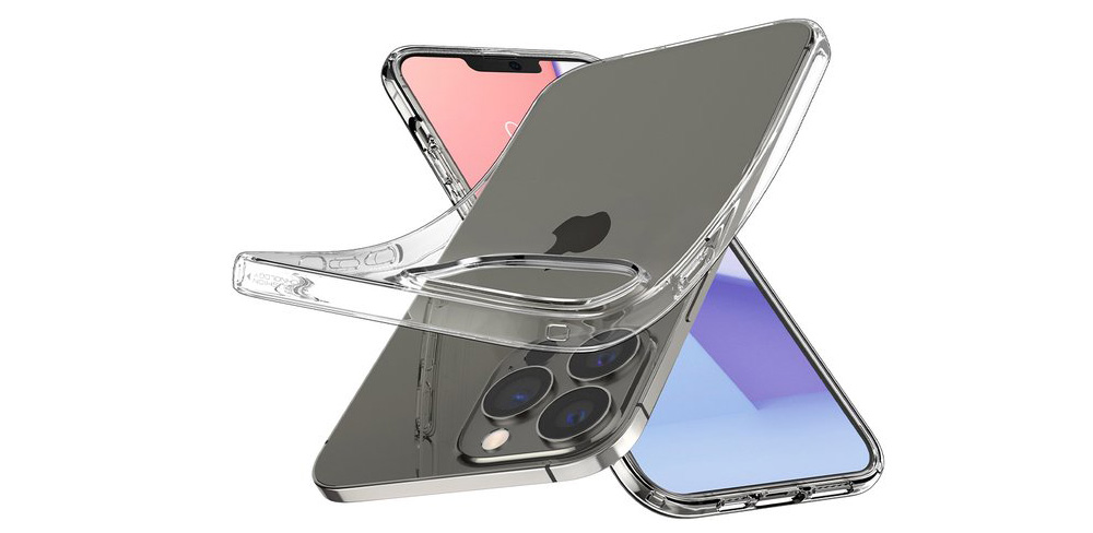 Чехол-накладка-Spigen-Crystal-Flex-для-iPhone-13-Pro,-полиуретан,-прозрачный