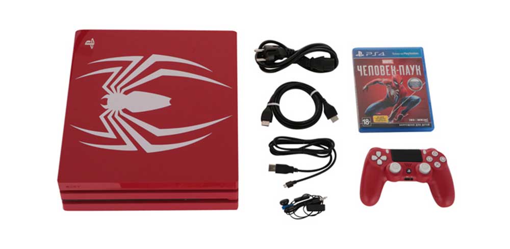 Игровая консоль PlayStation 4 Pro 1TB Spider-man-описание