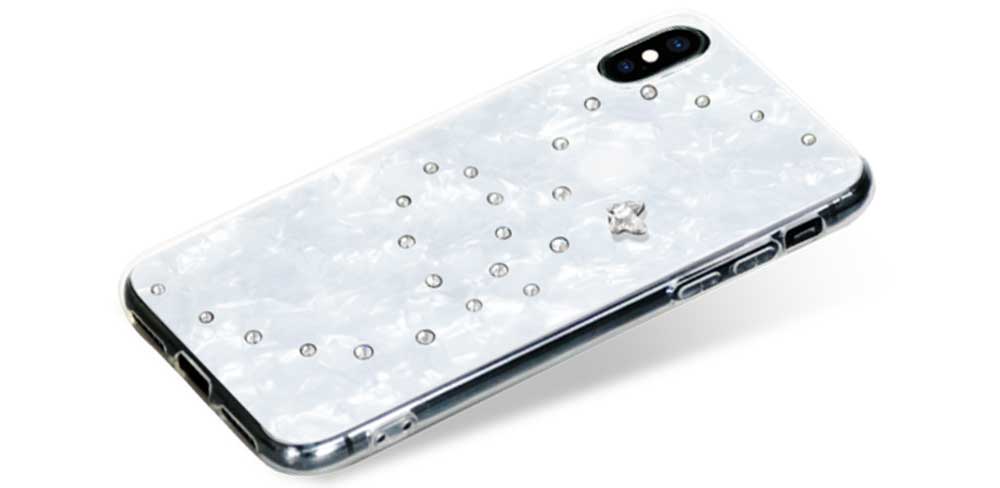 Чехол Bling My Thing для iPhone XS/X, с кристаллами Swarovski, Papillon, Pure Brilliance-описание