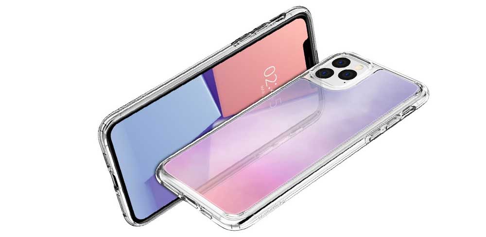 Чехол-накладка-Spigen-Crystal-Hybrid-Quartz-для-iPhone-11-Pro-Max,-полиуретан,-прозрачный-баннер