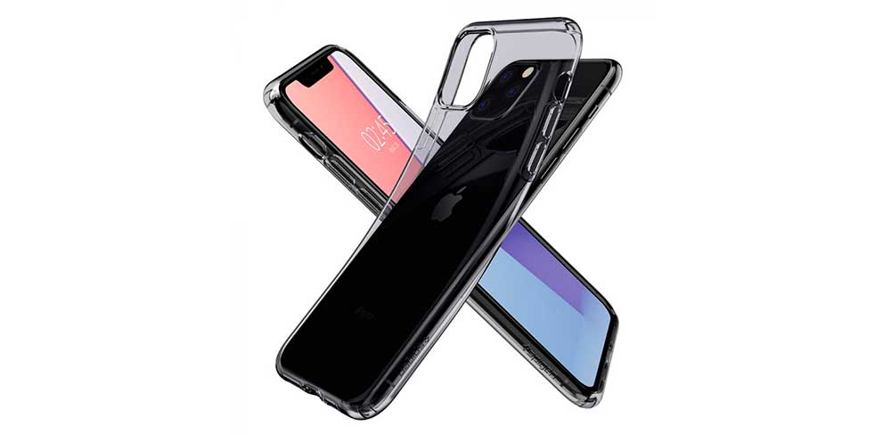 Чехол-накладка-Spigen-Liquid-Crystal-для-iPhone-11-Pro,-полиуретан,-серый-баннер