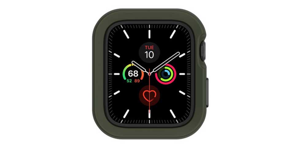 Чехол-накладка SwitchEasy-для-Apple-Watch-44-мм,-полиуретан,-зелёный-баннер