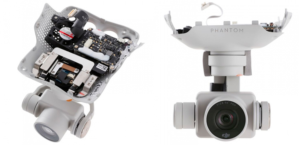 Камера с подвесом для DJI Phantom 4, белая-описание