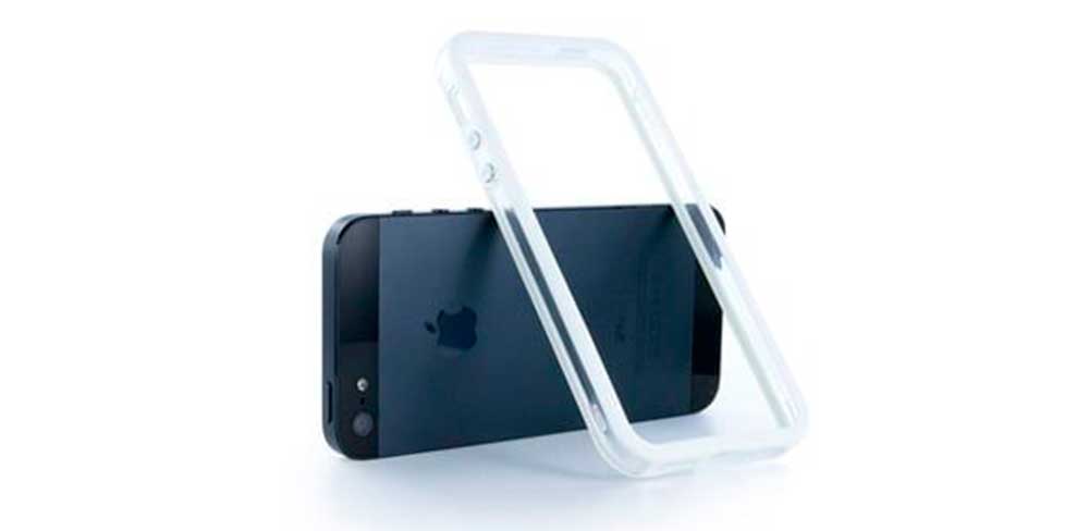 Бампер для iPhone 5, 5S, SE, прозрачный-описание