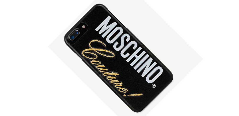 Чехол Moschino Milano для iPhone 6/6S Plus, чёрный-описание