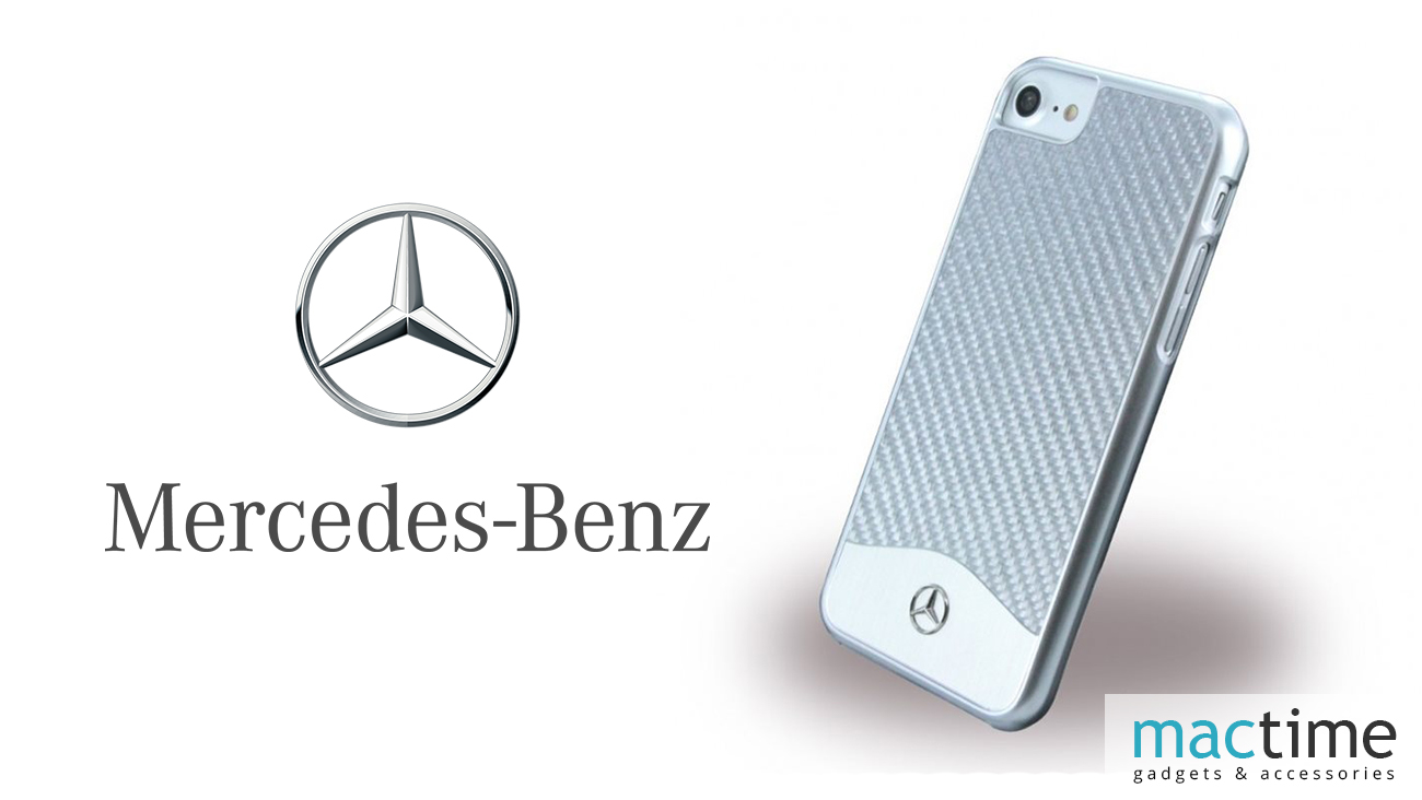 Чехол карбон+алюминий Mercedes Wave V для iPhone 7