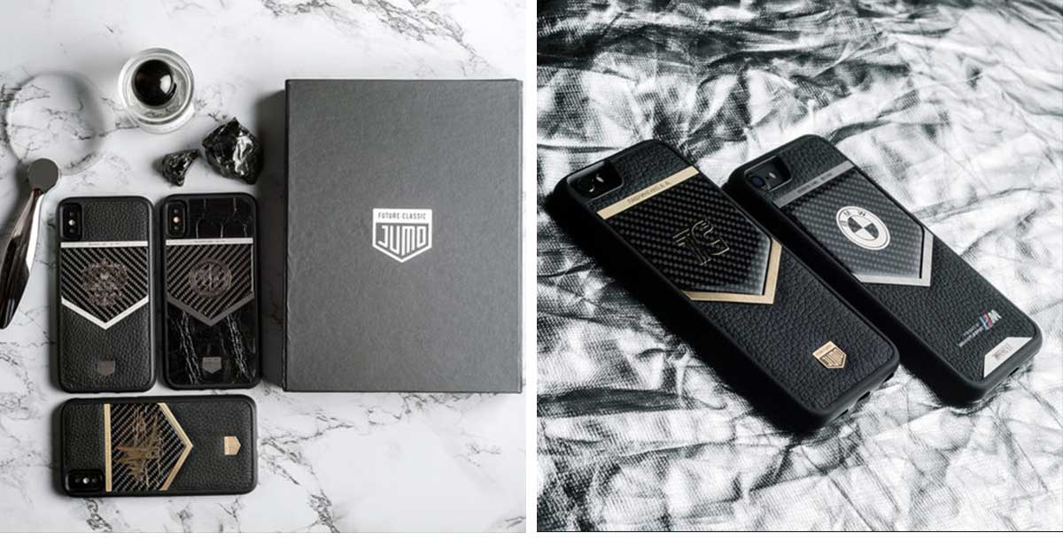 Чехол Jumo Case для iPhone 7/8, карбон, стальная рамка, натуральная кожа Dakota, никель с посеребрением, "Bentley"-описание