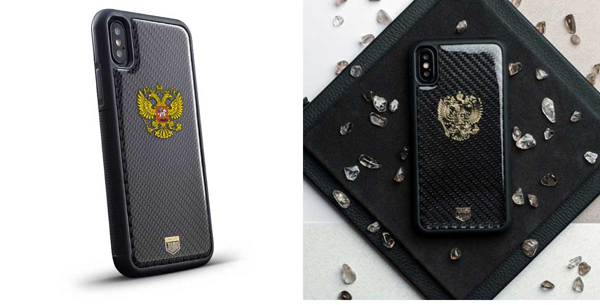 Чехол Jumo Case для iPhone X, карбон, высокоточная печать, -описание