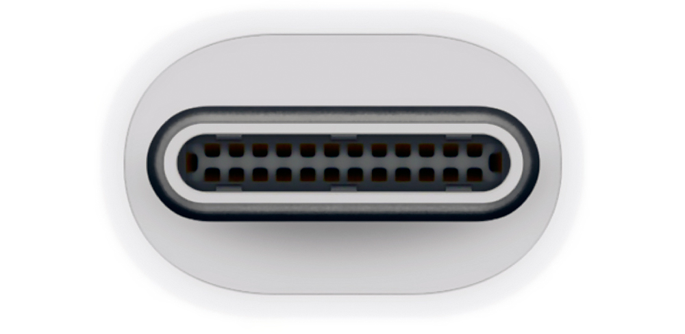 Описание даптер Apple Thunderbolt 3 (USB-C) - Thunderbolt 2