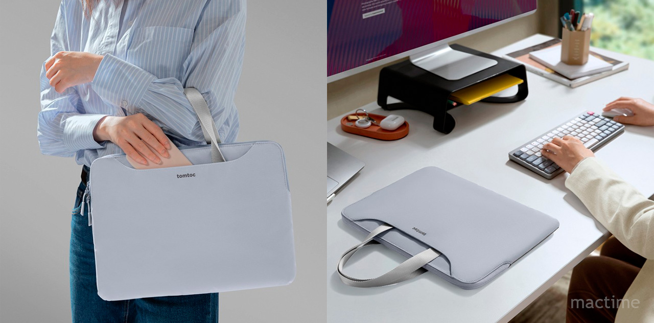 Сумка Tomtoc TheHer Laptop Handbag A21 для ноутбуков с диагональю до 13.5 дюймов синего цвета
