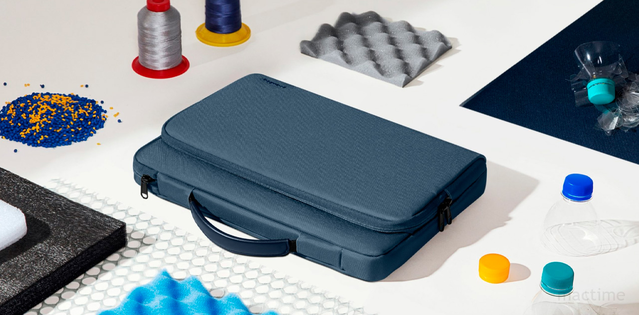 Сумка Tomtoc Defender-A14 Laptop Briefcase 16" тёмно-синего цвета