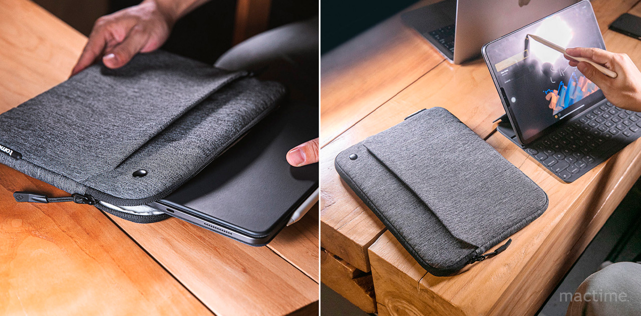 Чехол Tomtoc Classic Tablet Sleeve A18 для планшетов 9.7-11 дюймов серого цвета