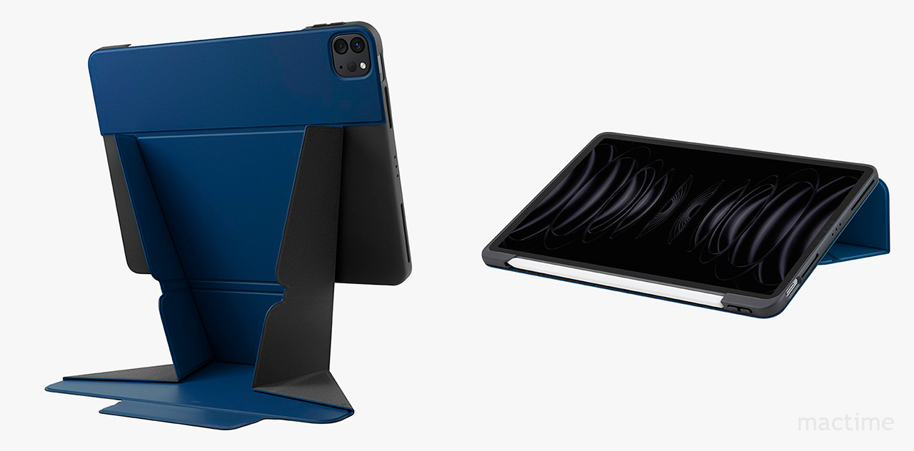 Чехол Uniq RYZE Multi-angle case для iPad Pro 11 (2022/21) / Air 10.9 (2022/20) синего цвета
