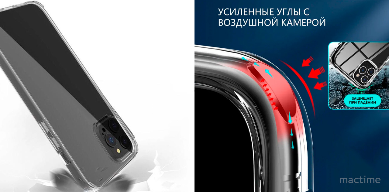 Прозрачный чехол-накладка K-DOO Guardian для iPhone 15 Pro Max