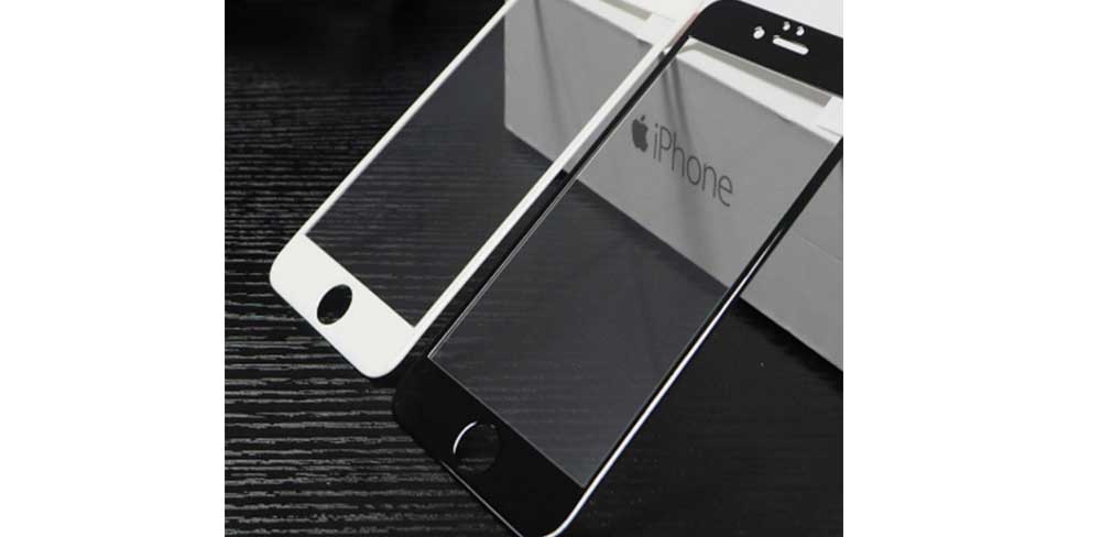 Защитное стекло 5D 9H для iPhone 7, чёрный