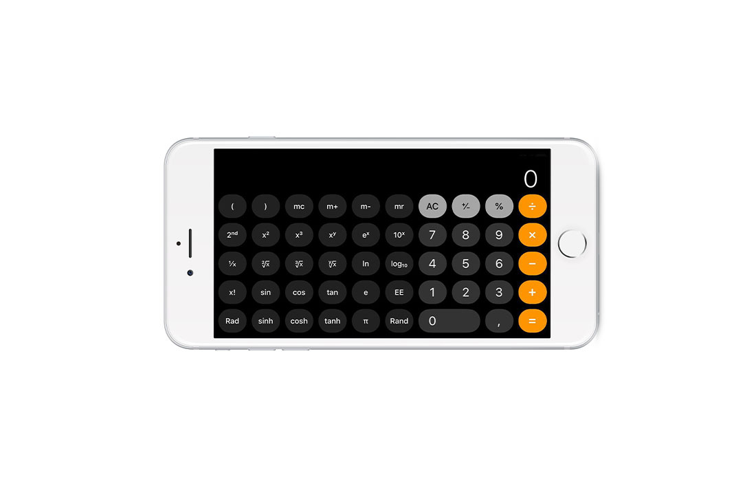 Научный калькулятор в iOS