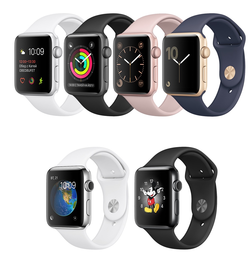 Цвета Apple Watch Series 2
