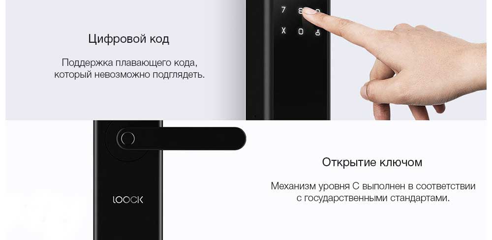 Умный дверной замок Xiaomi Loock Intelligent Fingerprint Door Lock Classic-описание