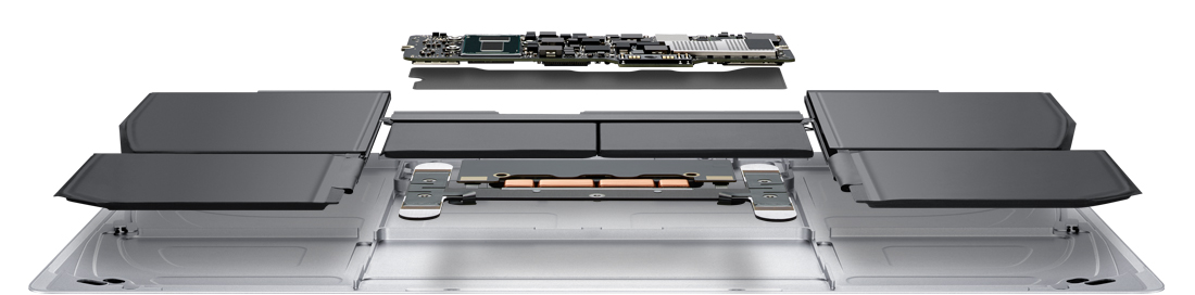 Внутренняя конструкция MacBook