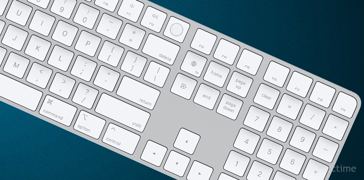 Оригинальная клавиатура Apple Magic Keyboard с сенсором Touch ID и цифровой панелью с русской раскладкой