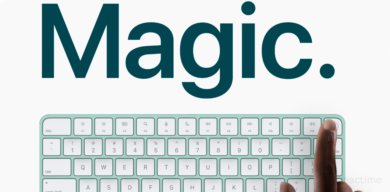 Оригинальная клавиатура Apple Magic Keyboard с сенсором Touch ID с русской раскладкой