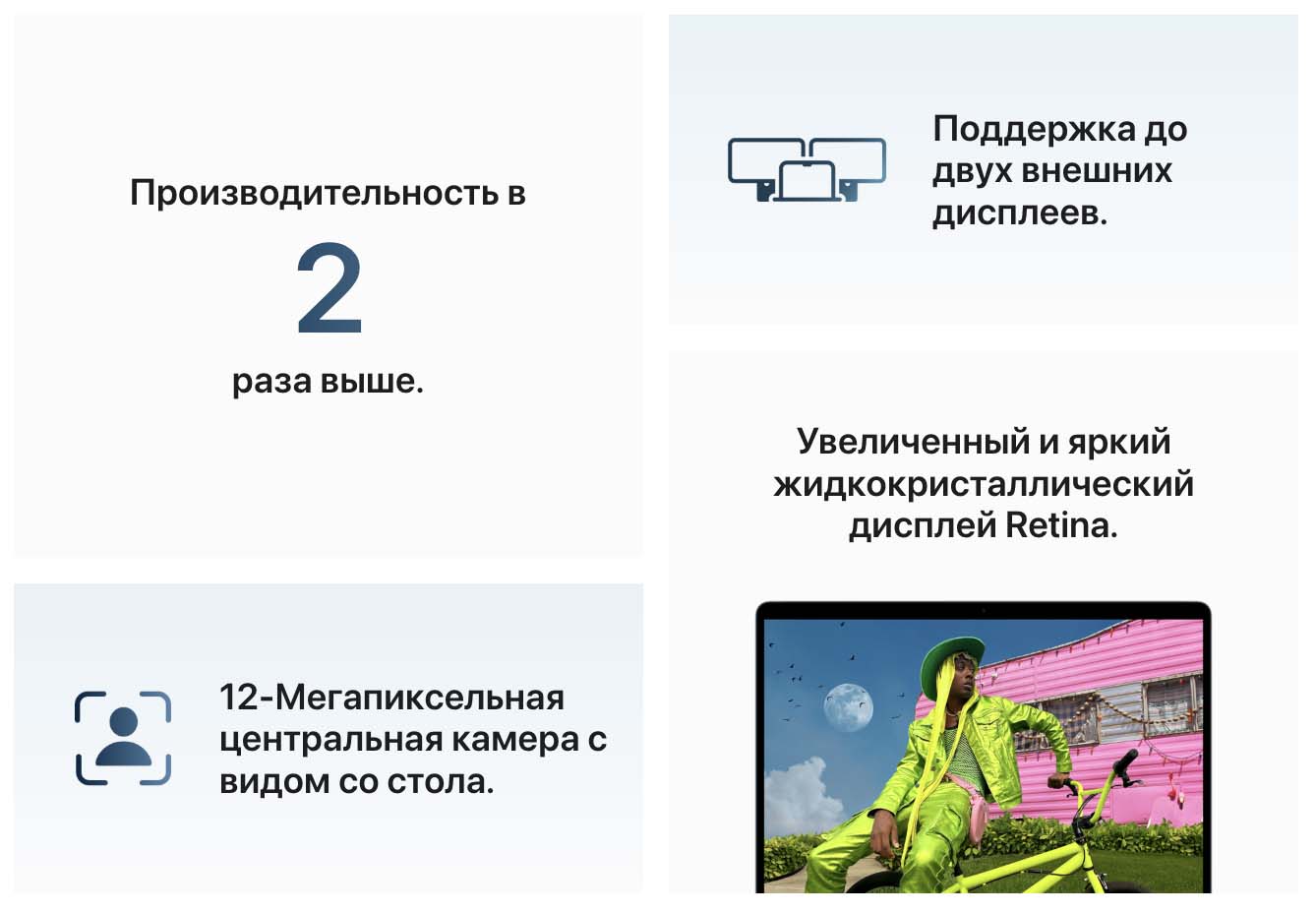 На изображение преимущества MacBook Air 15 M4