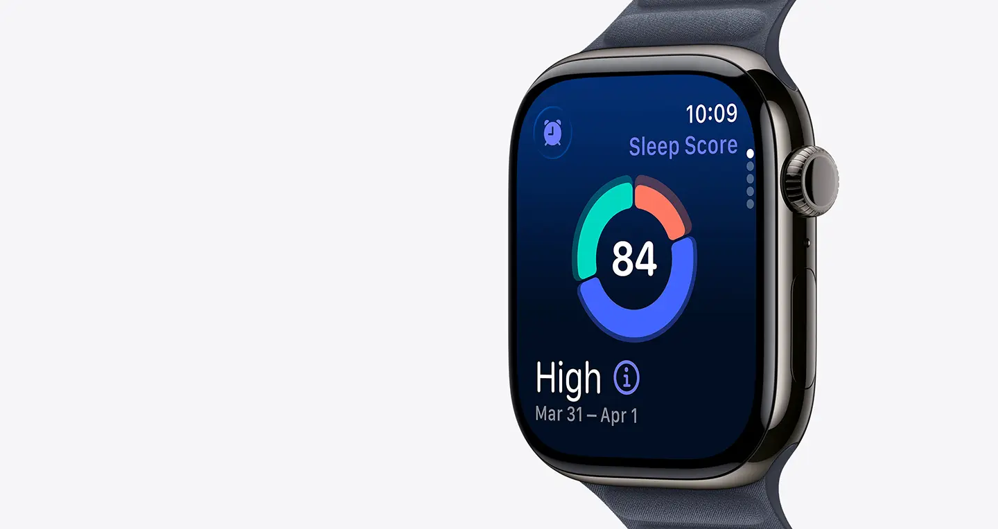 На изображении слайд про Apple Watch Series 11 описывающий функции для сна