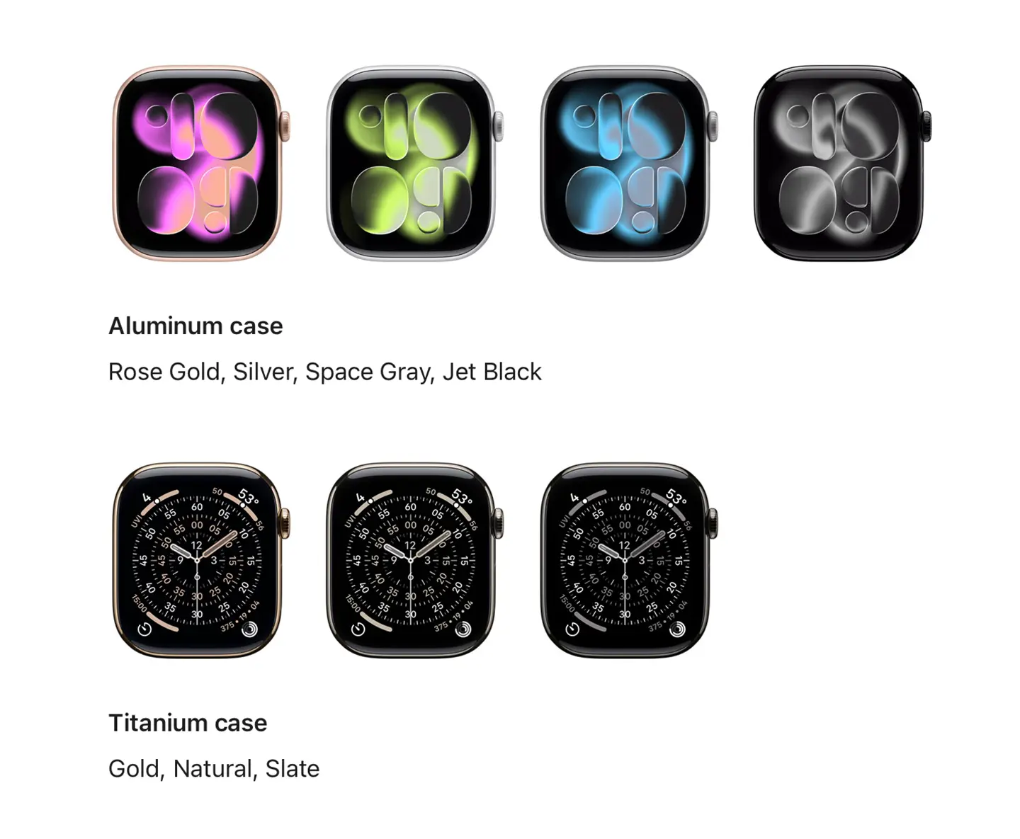 На изображении слайд про Apple Watch Series 11 описывающий разнообразие дизайна