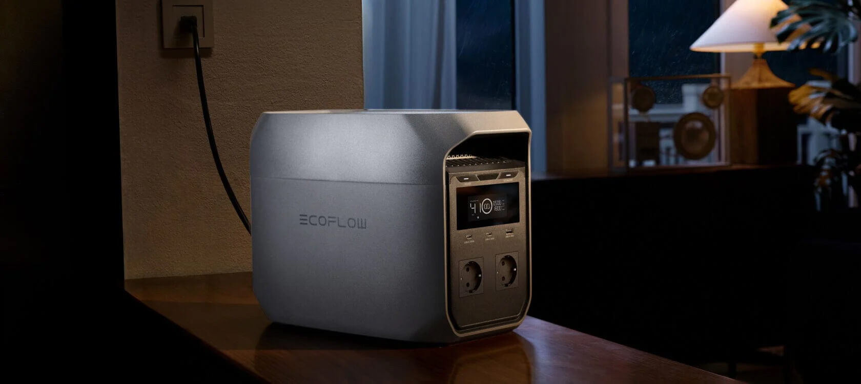 Зарядка EcoFlow DELTA 3 Classic от сети