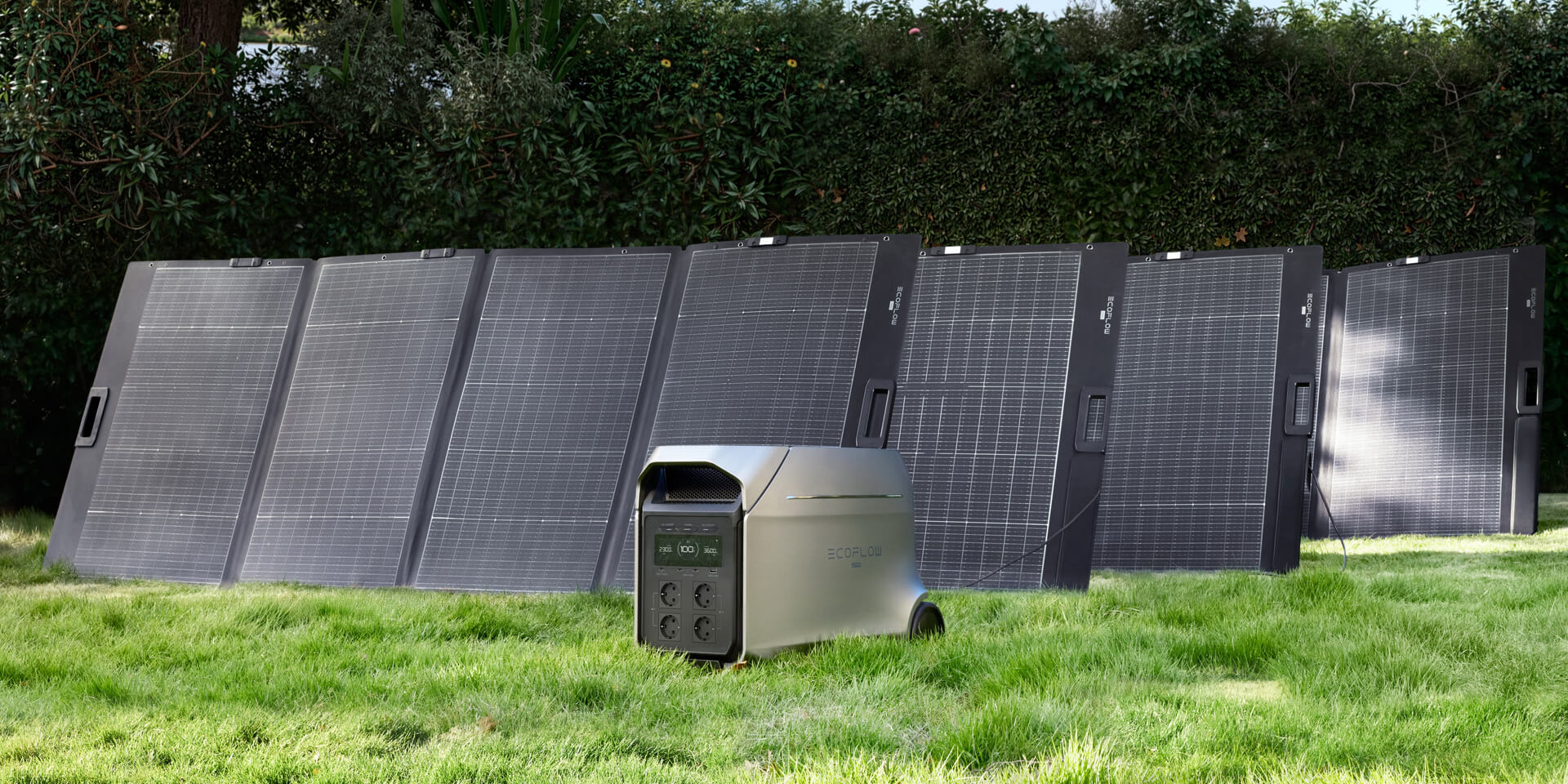 Зарядка EcoFlow DELTA 3 Ultra Plus от солнечных панелей