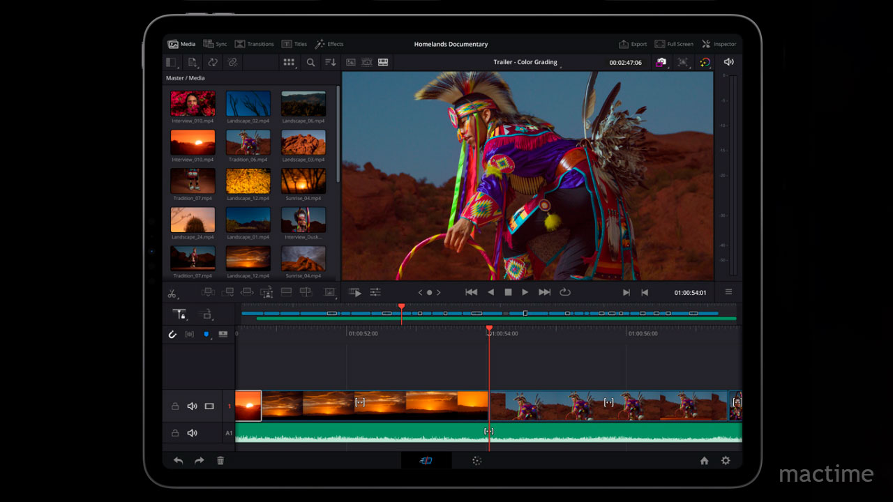 Монтаж видео на Apple iPad Pro 12.9 (2022)