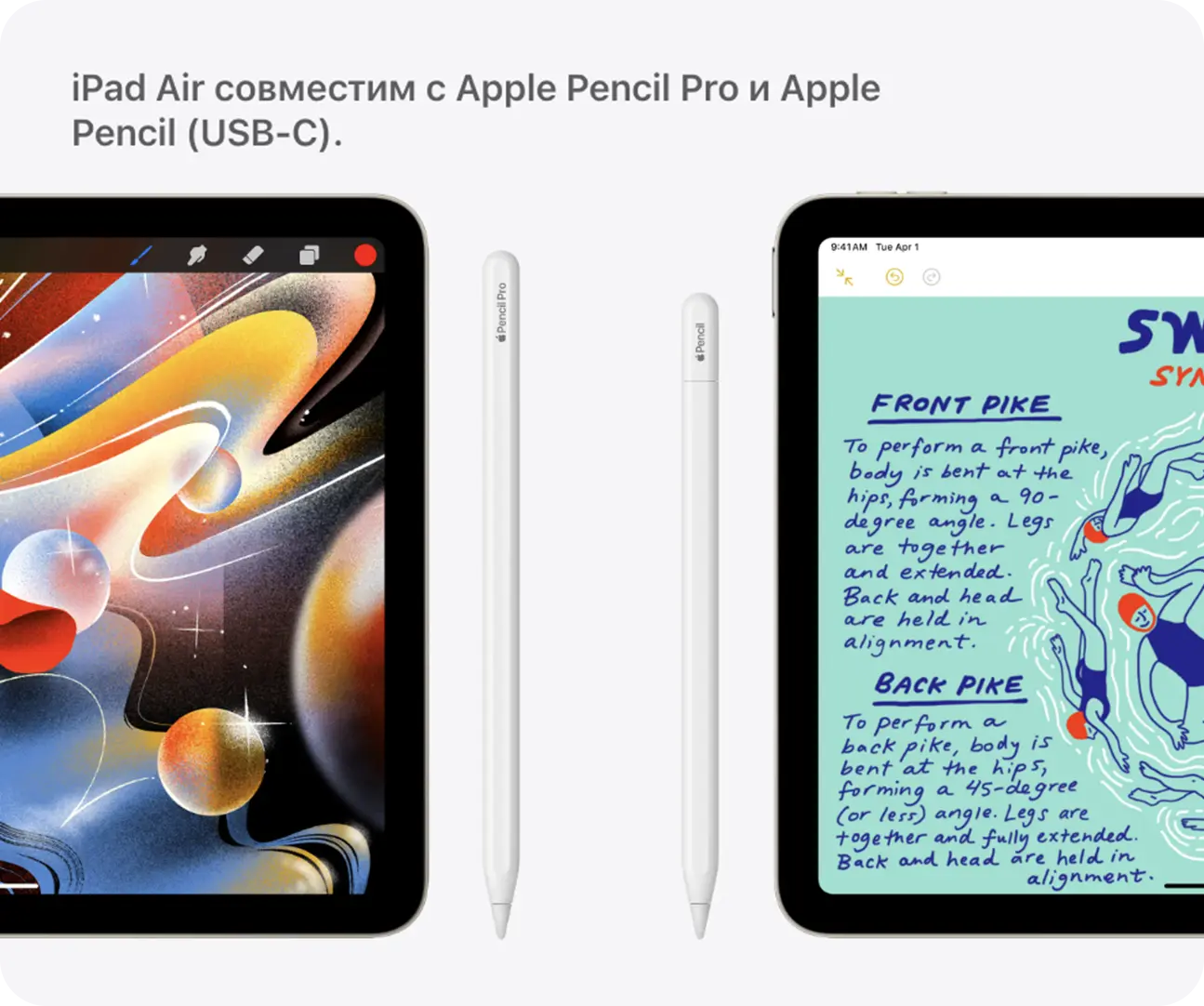 Совместимость со стилусами Apple iPad Air 13 2025 M3 Wi-Fi + Cellular