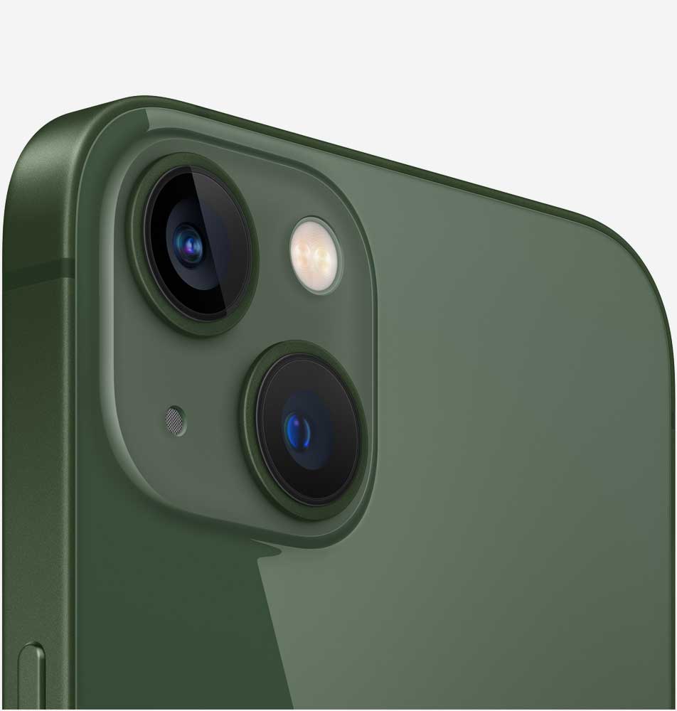 Вид на камеры iPhone 13 Зеленый