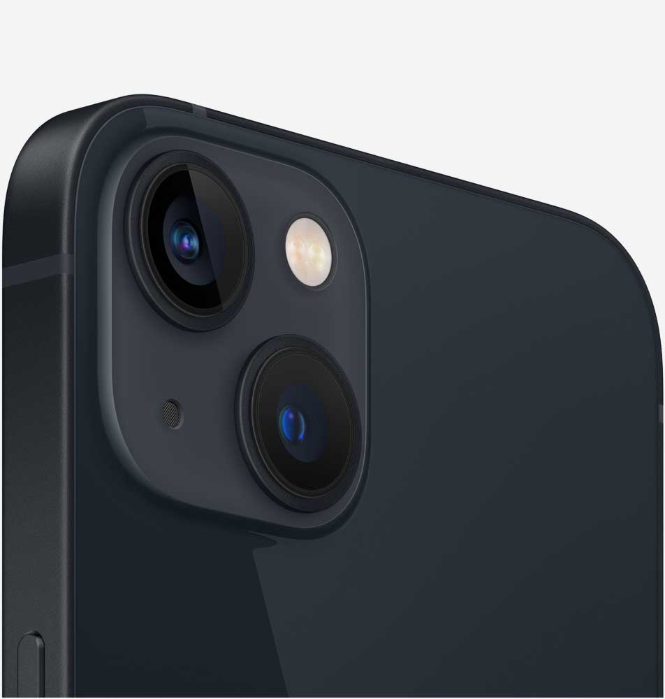 Вид на камеры iPhone 13 mini Темная ночь