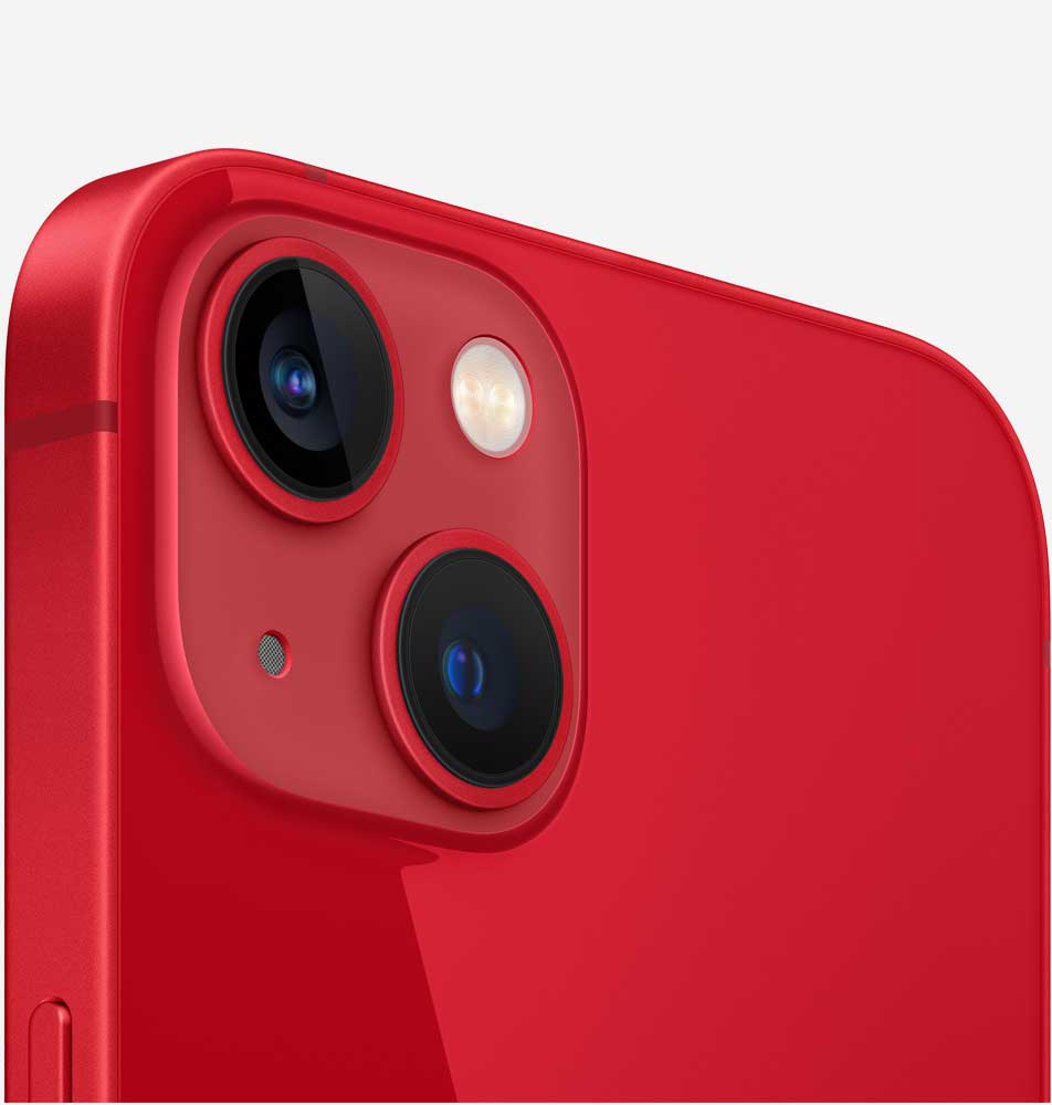 Вид на камеры iPhone 13 mini Красный