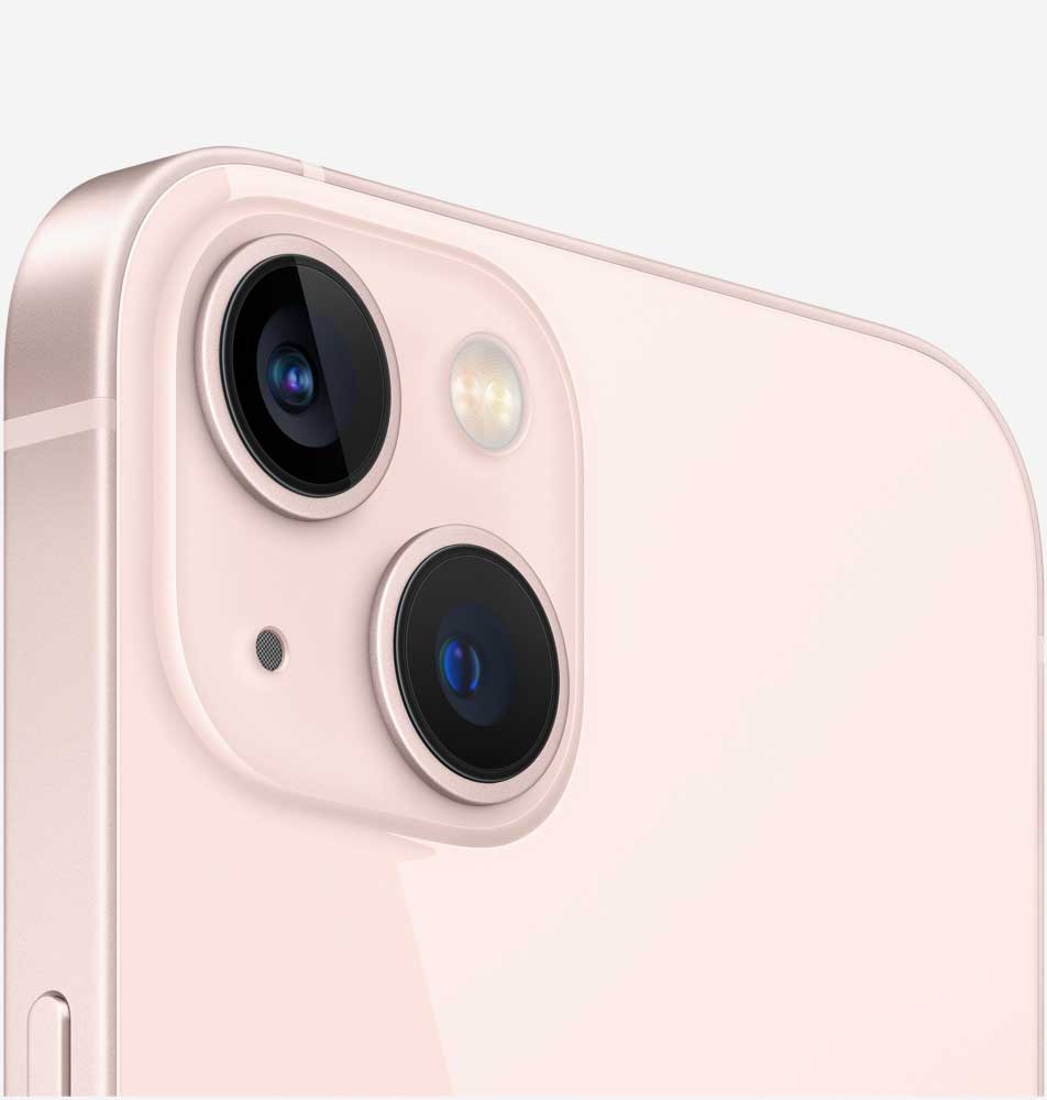 Вид на камеры iPhone 13 Розовый