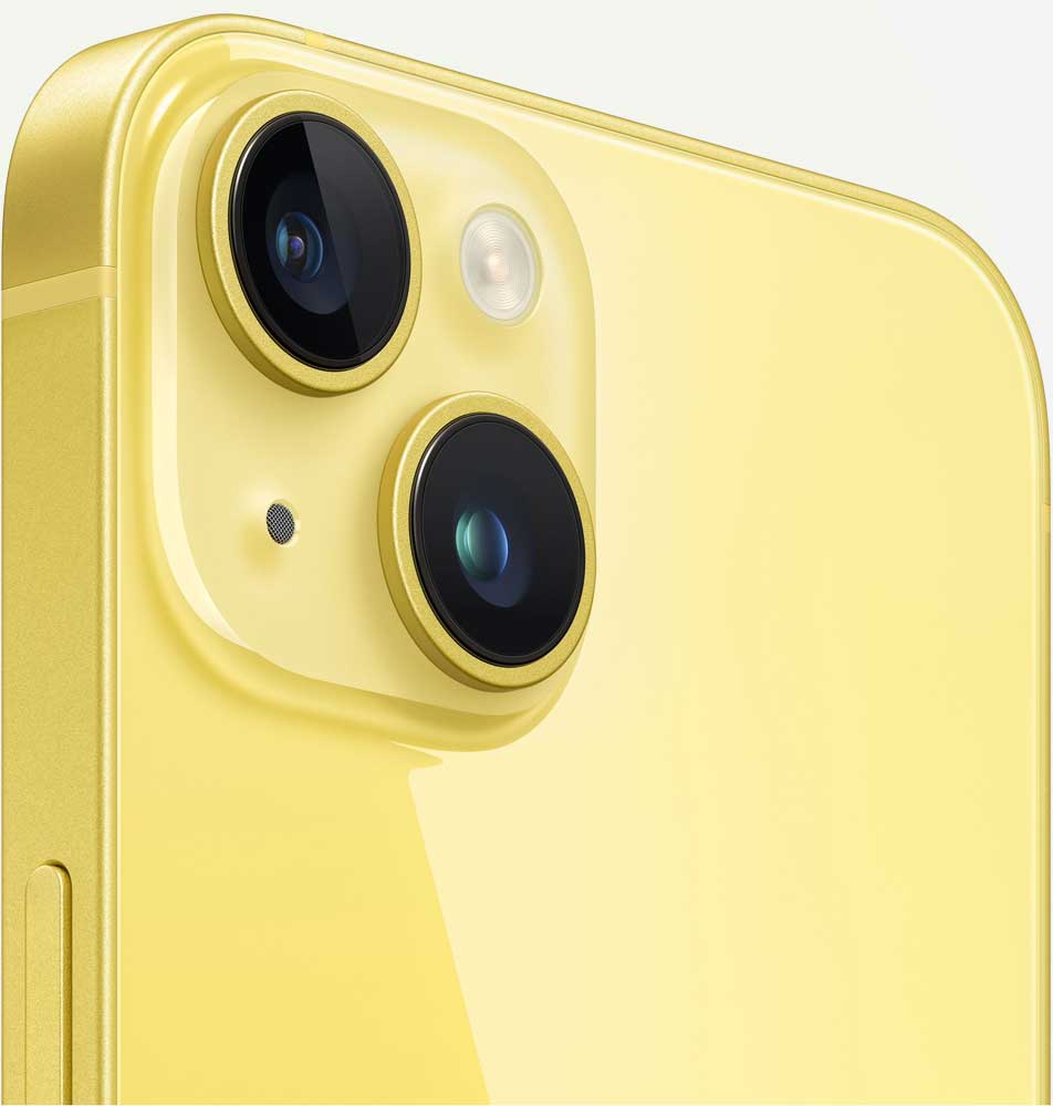 Вид на камеры iPhone 14 Plus Желтый