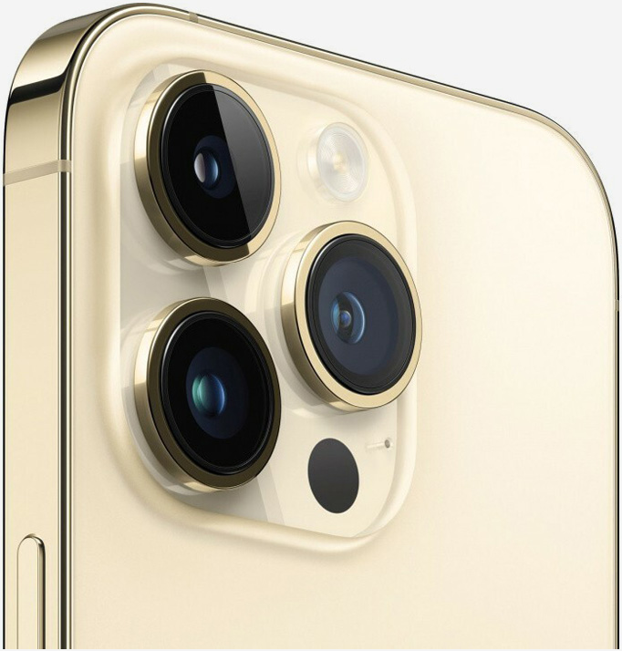 Вид на камеры iPhone 14 Pro Золотой
