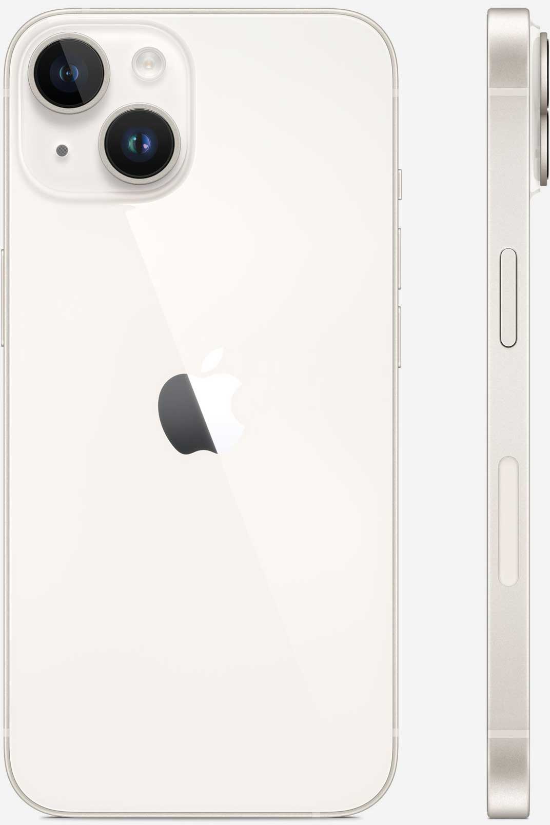 Вид с двух сторон на iPhone 14 Сияющая звезда