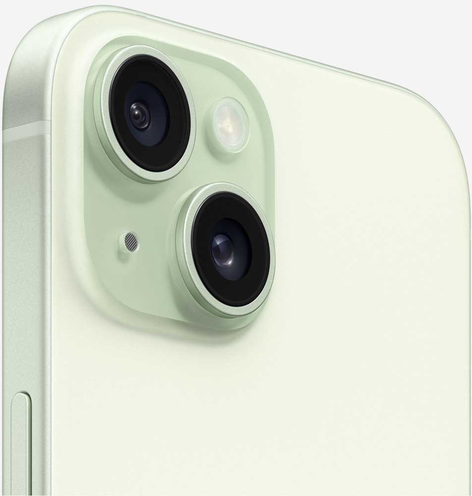 Вид на камеры iPhone 15 Plus Зеленый