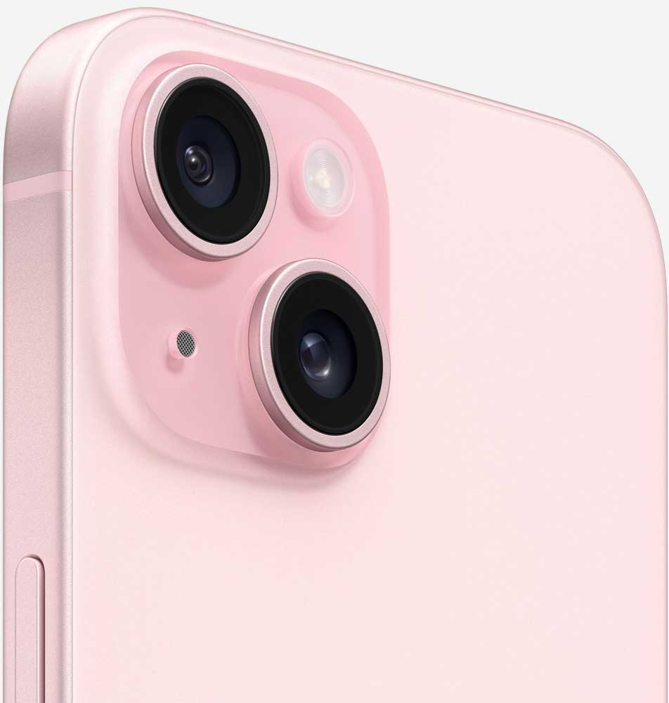 Вид на камеры iPhone 15 Plus Розовый