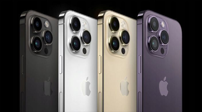 Показаны все цвета iPhone 14 Pro