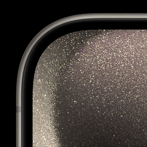 На слайде изображение закругление дисплея на iPhone 15 Pro