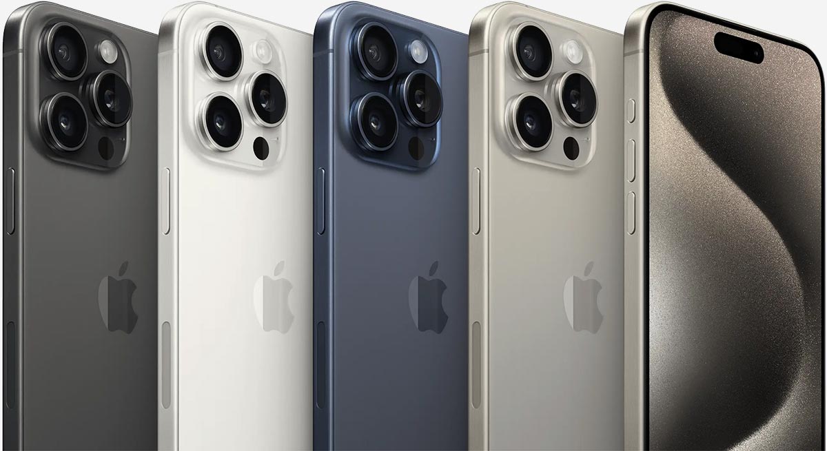 Изображенны модели iPhone 15 Pro