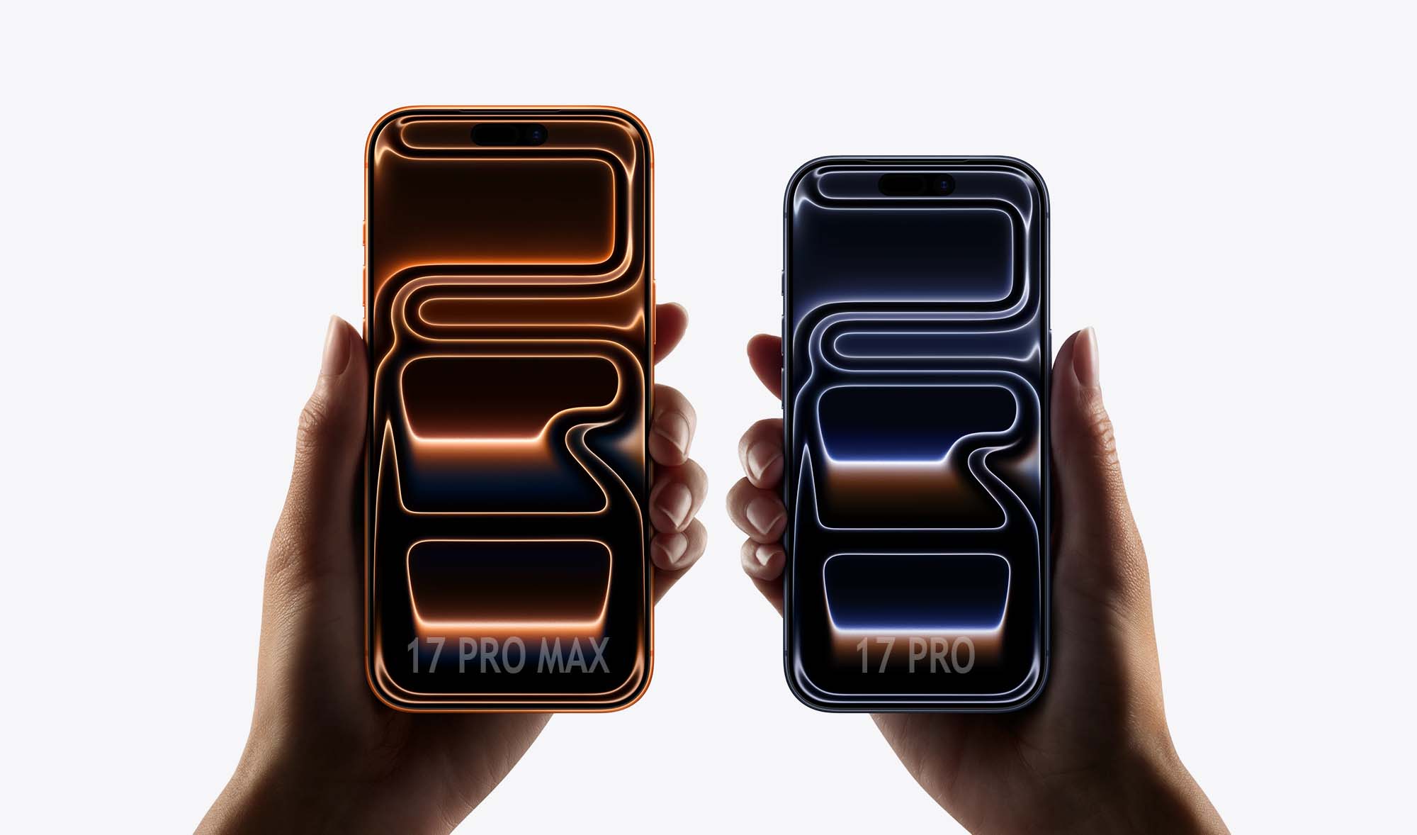 Сравнение размеров дисплея iPhone 17 Pro и Pro Max