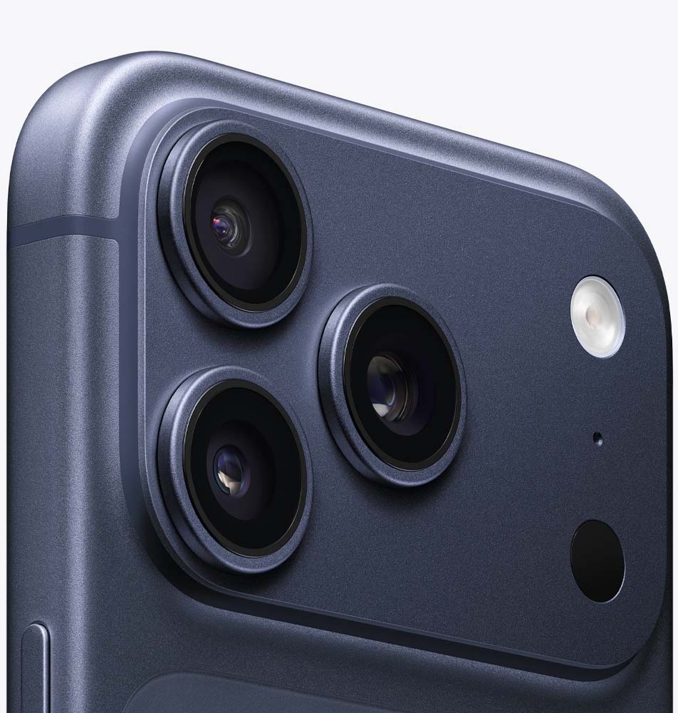 Вид на камеры iPhone 17 Pro Глубокий синий